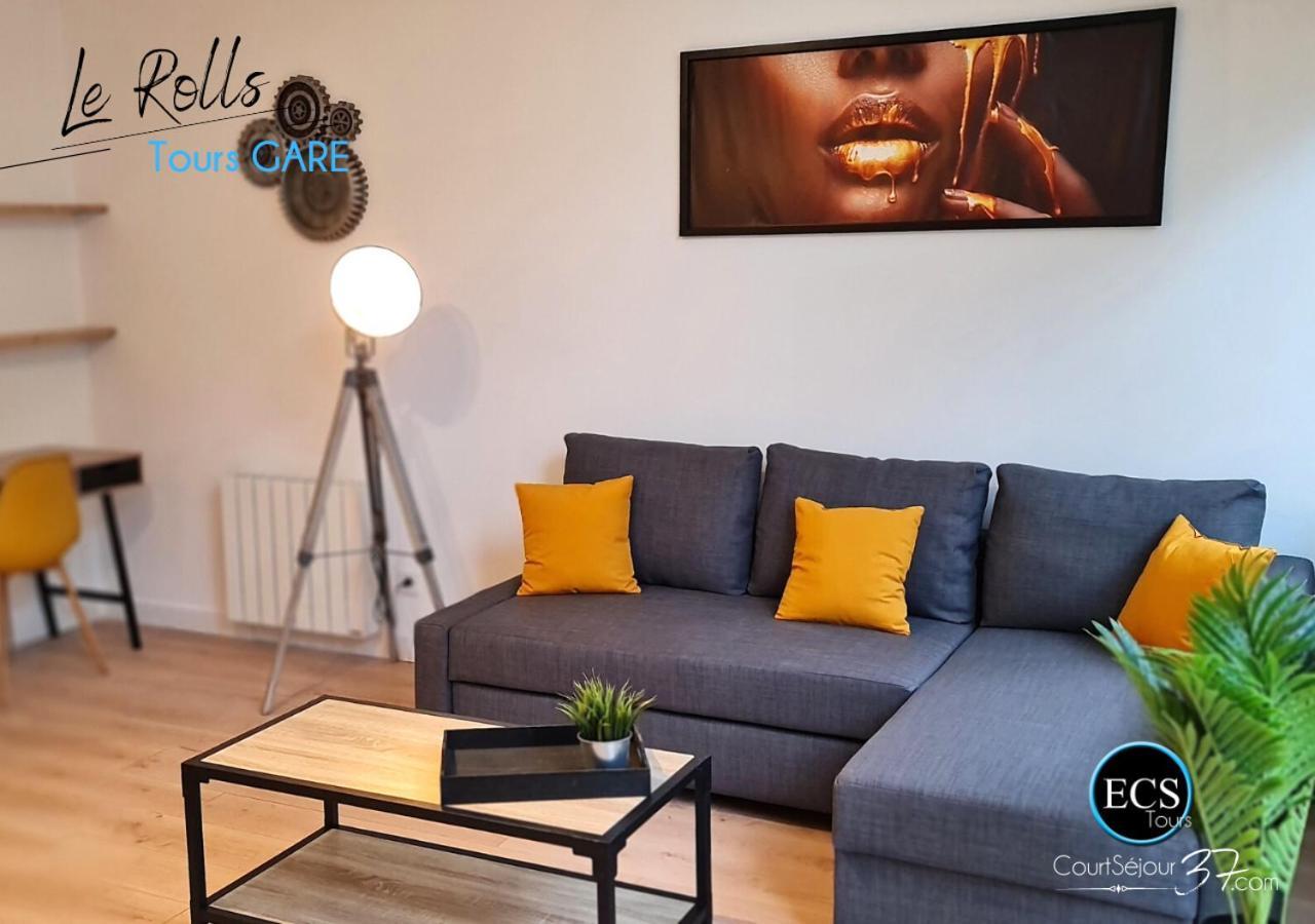 "Le Roll'S" - 1 Chambre - 5 Couchages - Calme - Terrasse - Parking Prive Tours Exterior photo