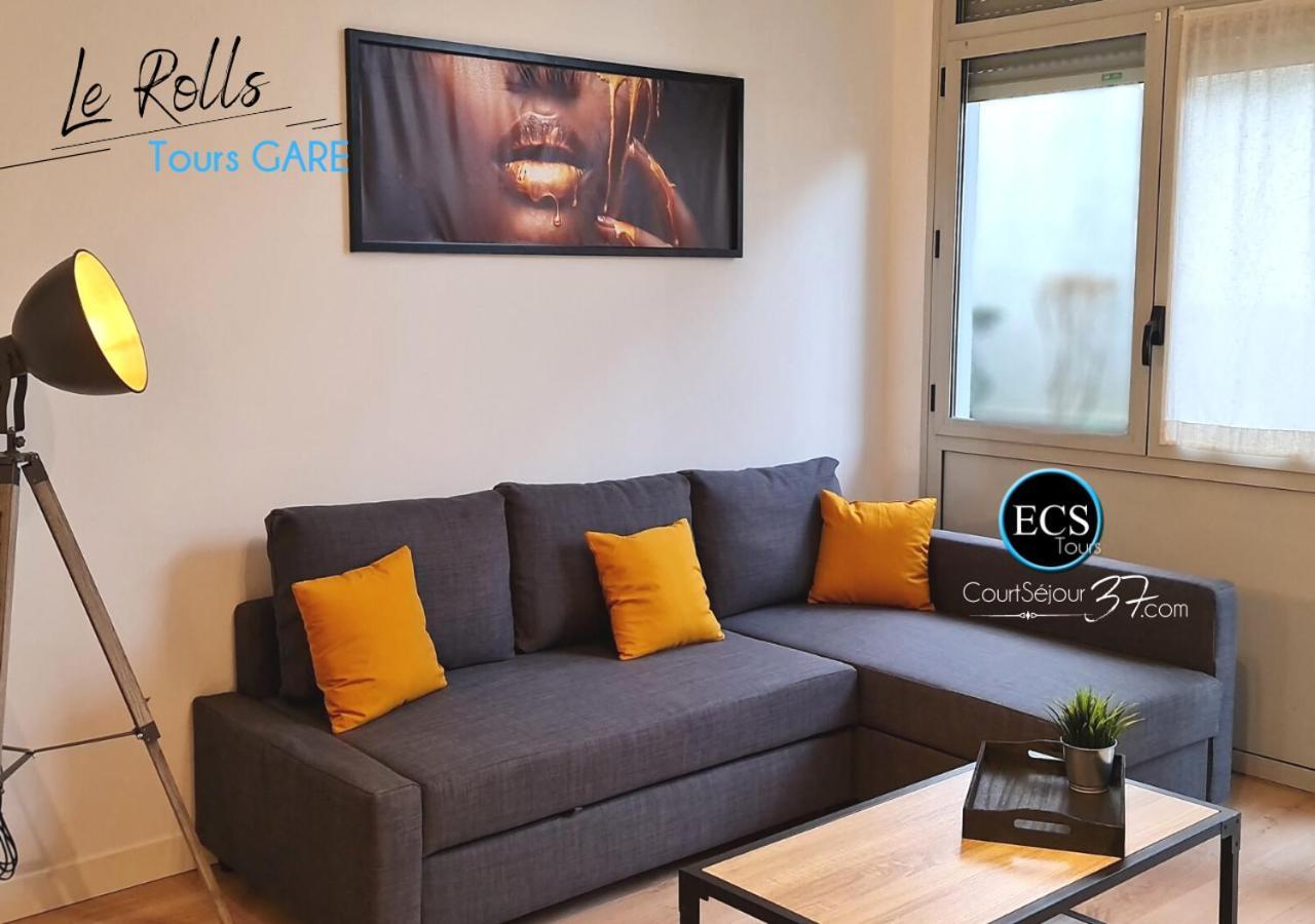 "Le Roll'S" - 1 Chambre - 5 Couchages - Calme - Terrasse - Parking Prive Tours Exterior photo